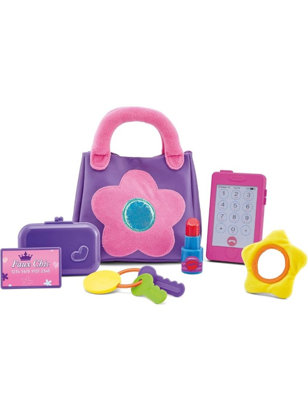 Toddler Pretend Play Purse Set - My First Purse for Role Play & Imaginative Fun